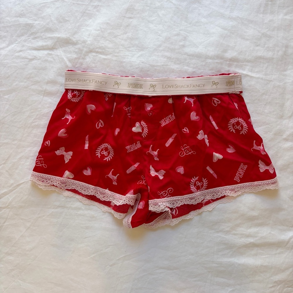 PINK x LoveshackFancy Pajama Shorts